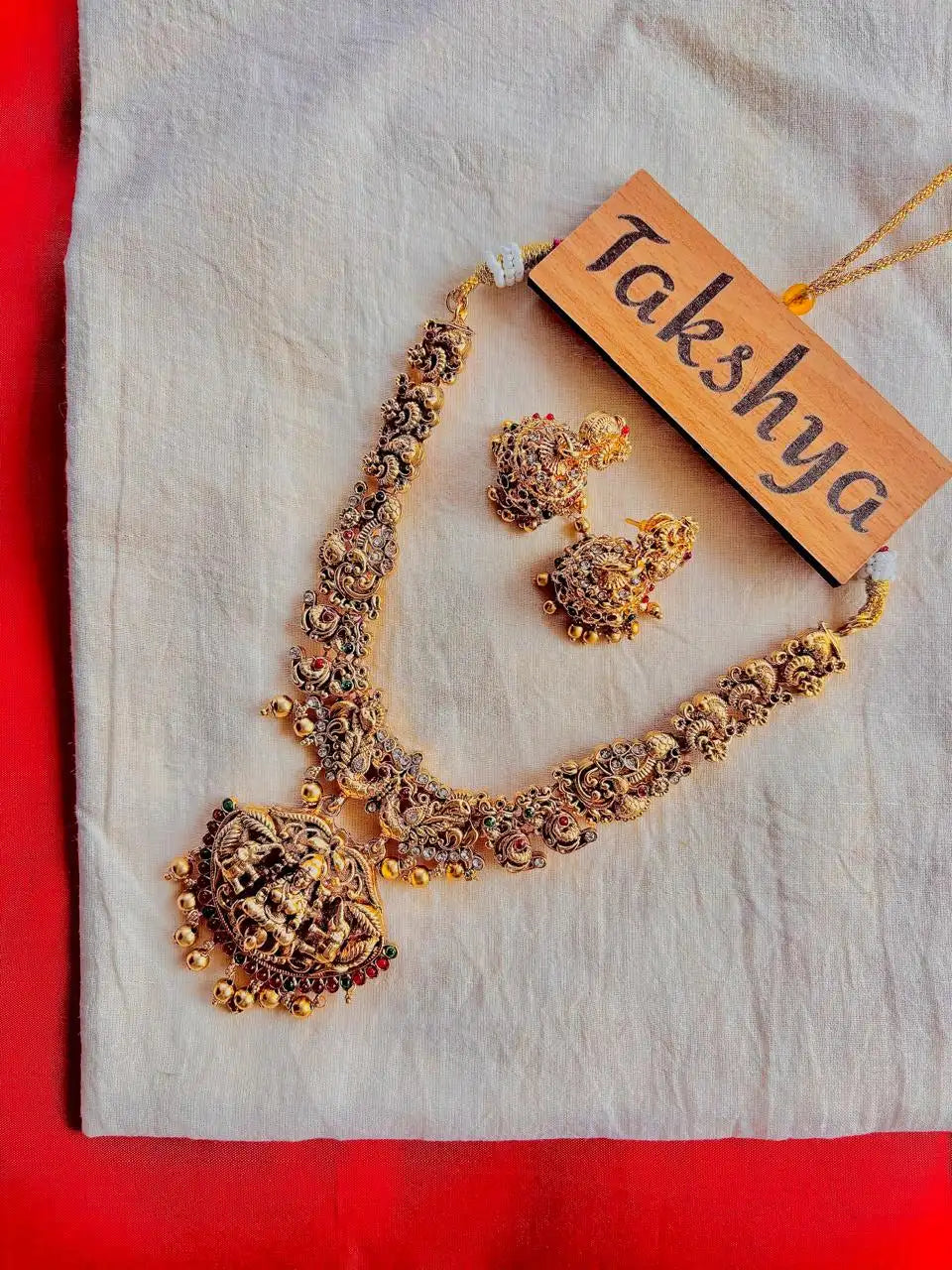 Short Haram and Jhumka Set-Code D1022 image 0