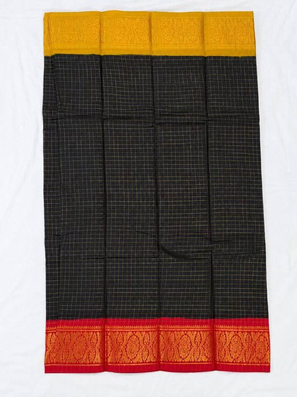 KAVERI - Sungidi cotton saree with contrasting boarders