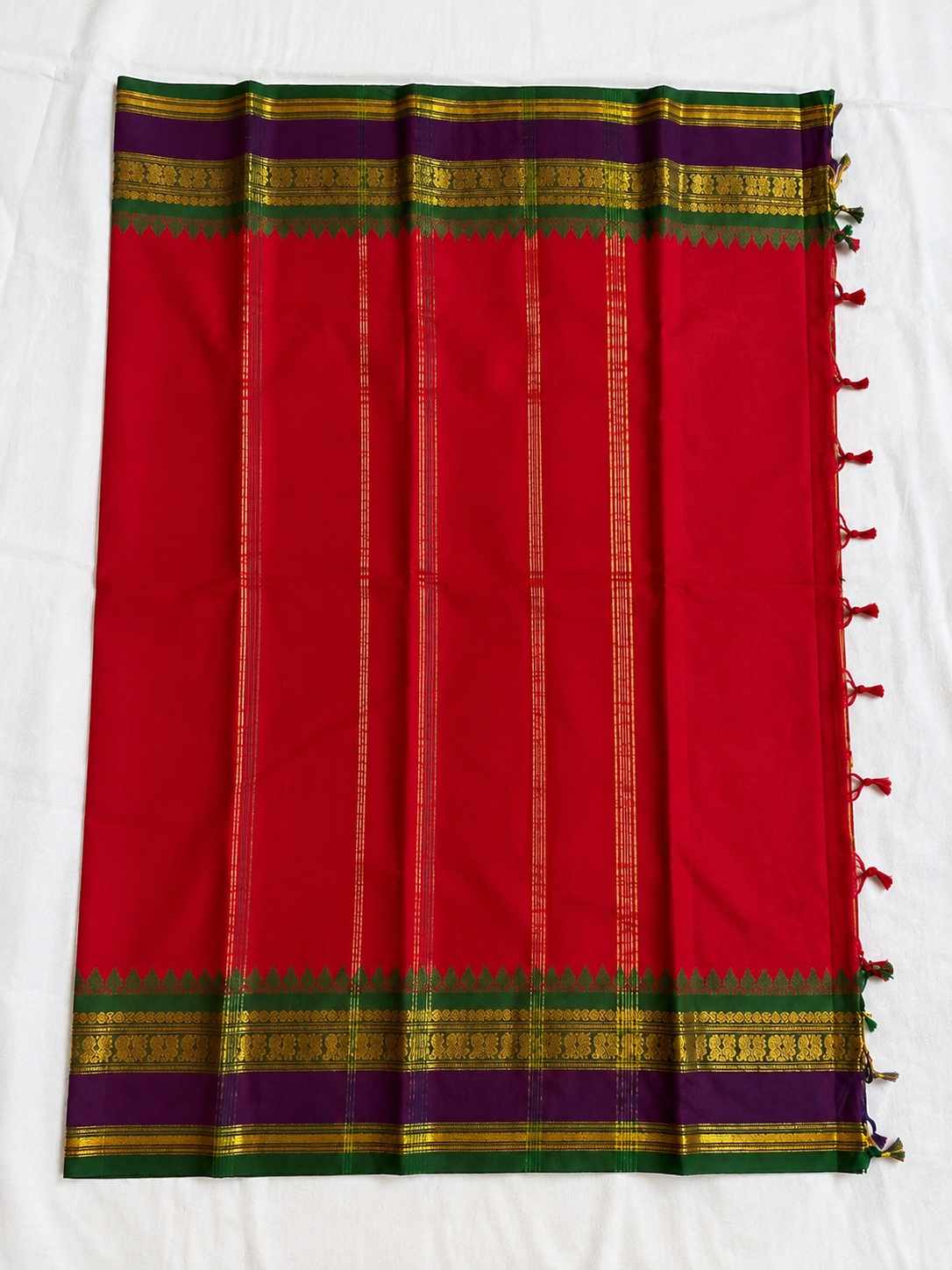 RUKMINI - Ruby Red and Emerald Green