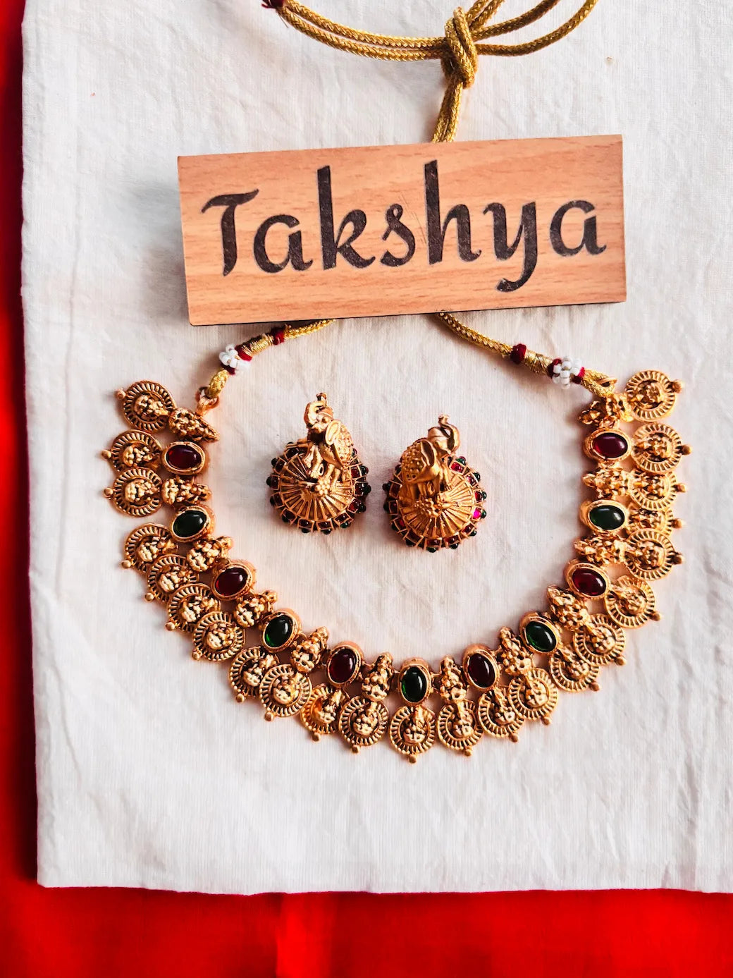 Lakshmi Coin Necklace-Code D1035 image 0