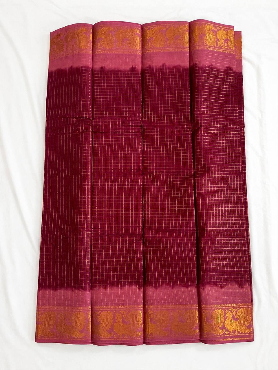 MAHALAKSHMI - Deep Maroon & Dusty Rose
