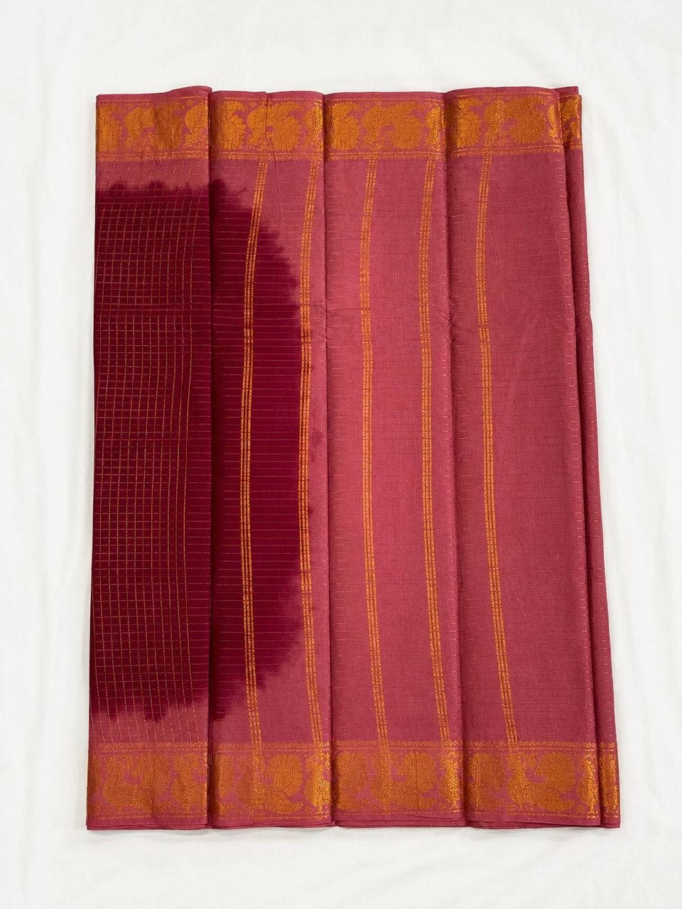 MAHALAKSHMI - Deep Maroon & Dusty Rose