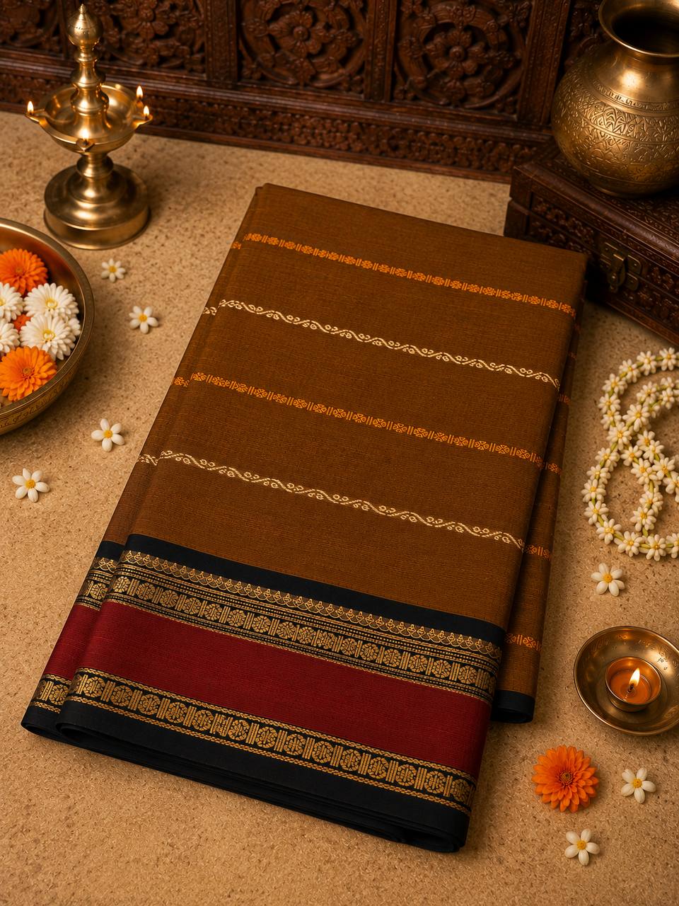 NILA - Earthy Kanchi Cotton Saree