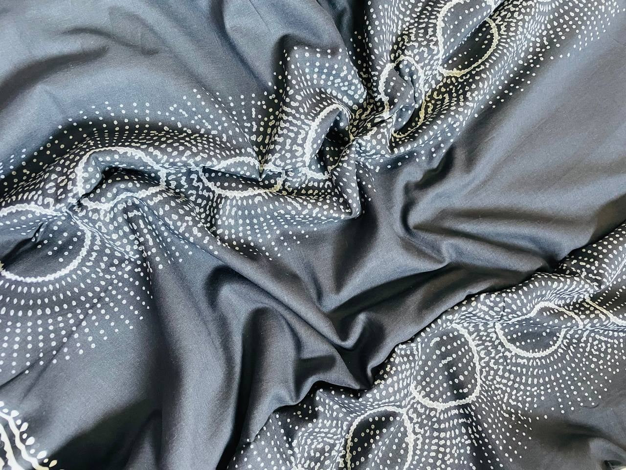 Cotton Saree - Black image 2