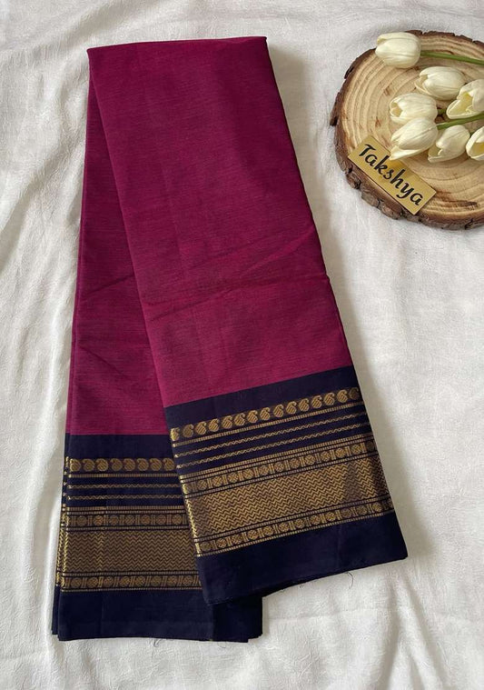 MEENAKSHI - Plum pink  & Navy