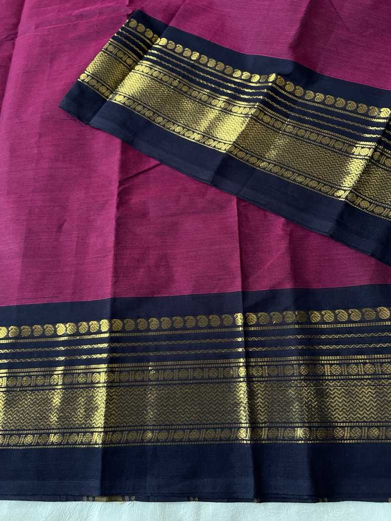 MEENAKSHI - Plum pink  & Navy
