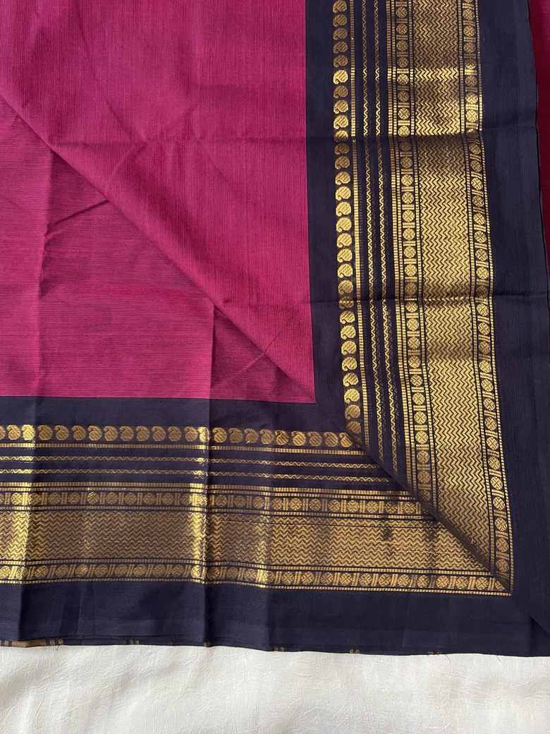 MEENAKSHI - Plum pink  & Navy