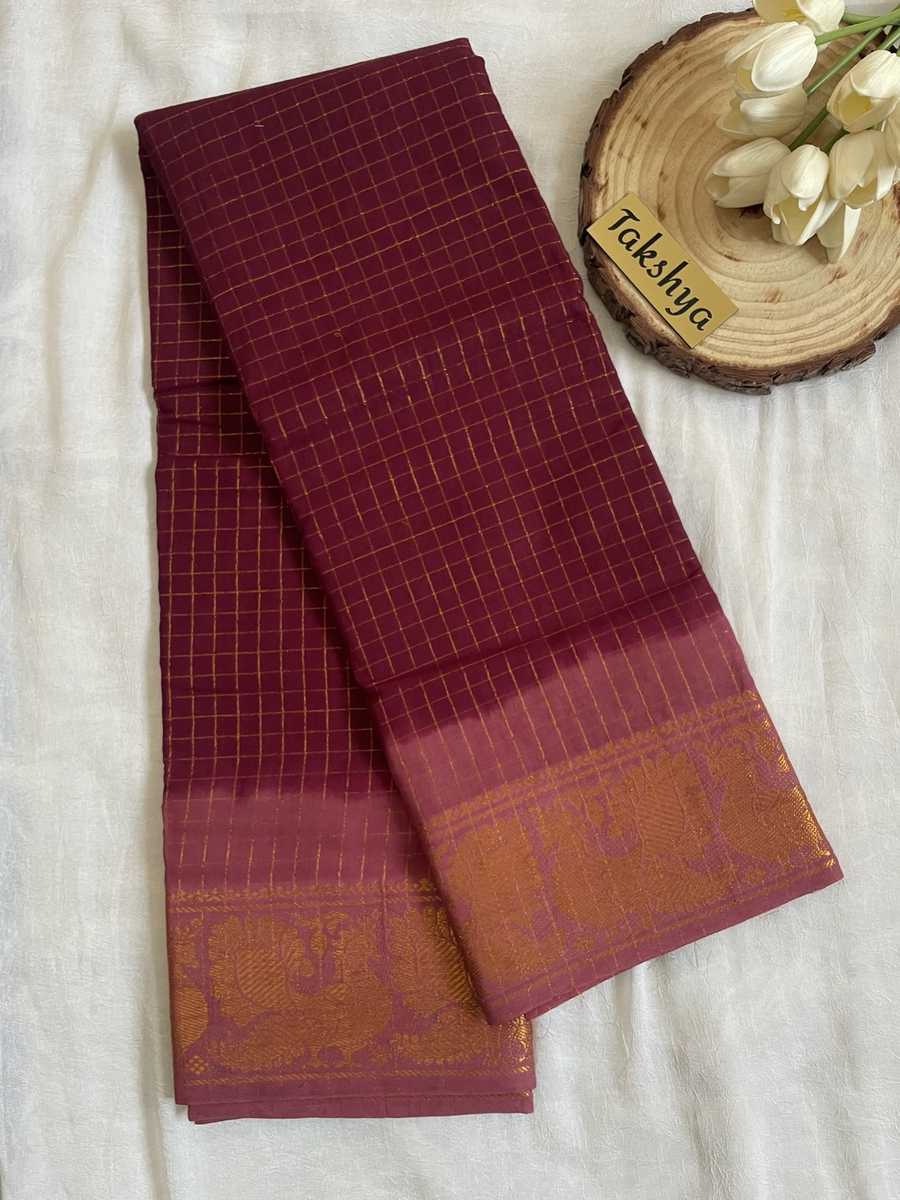 MAHALAKSHMI - Deep Maroon & Dusty Rose