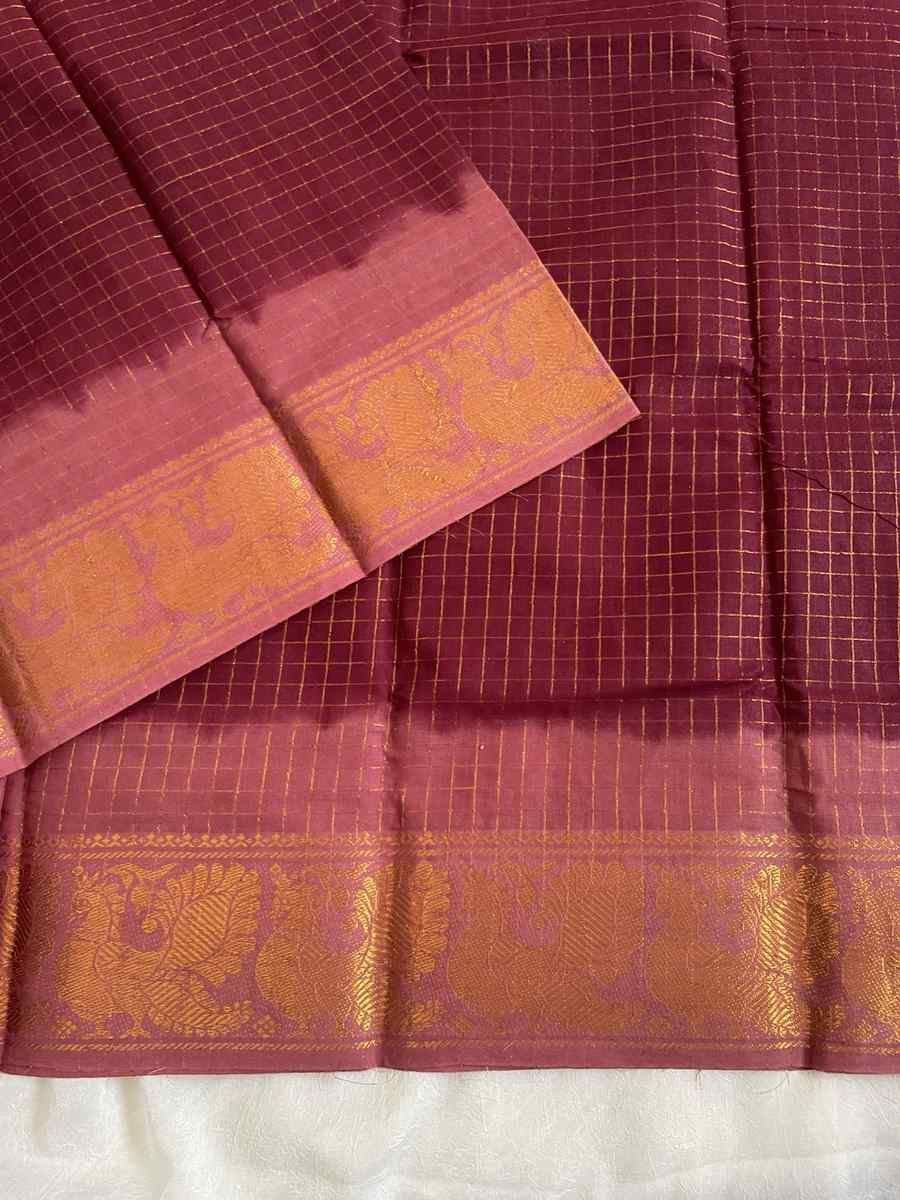 MAHALAKSHMI - Deep Maroon & Dusty Rose