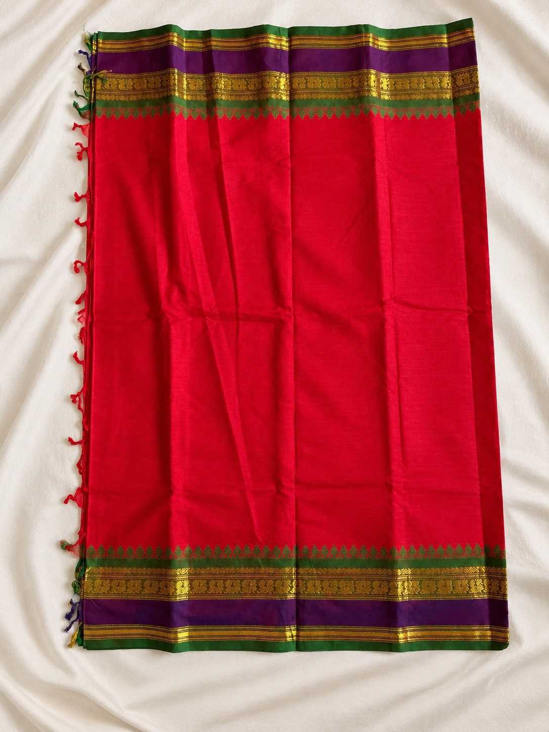 RUKMINI - Ruby Red and Emerald Green