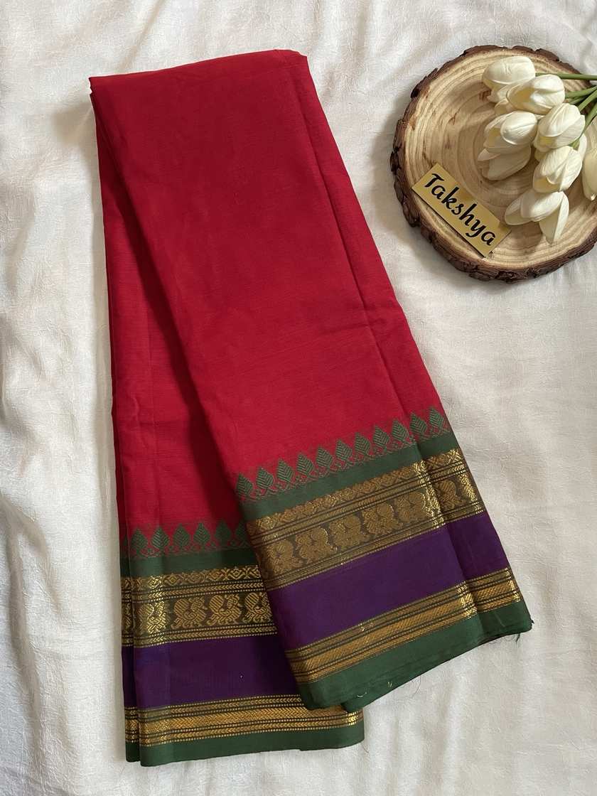 RUKMINI - Ruby Red and Emerald Green