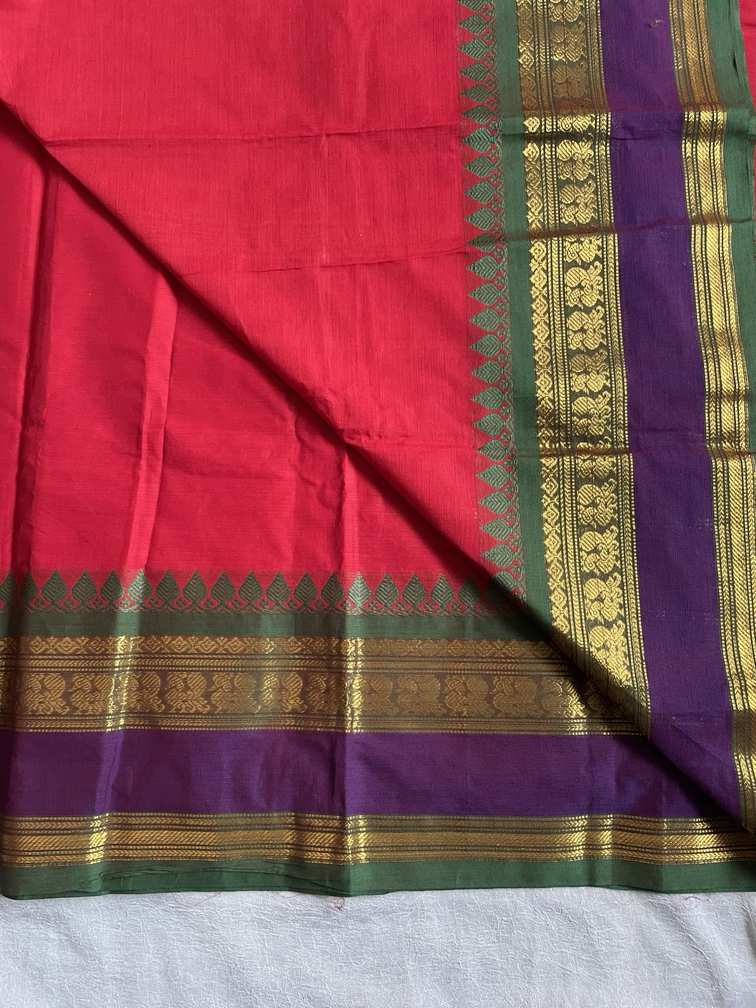 RUKMINI - Ruby Red and Emerald Green