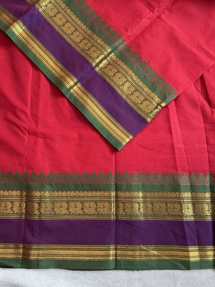 RUKMINI - Ruby Red and Emerald Green