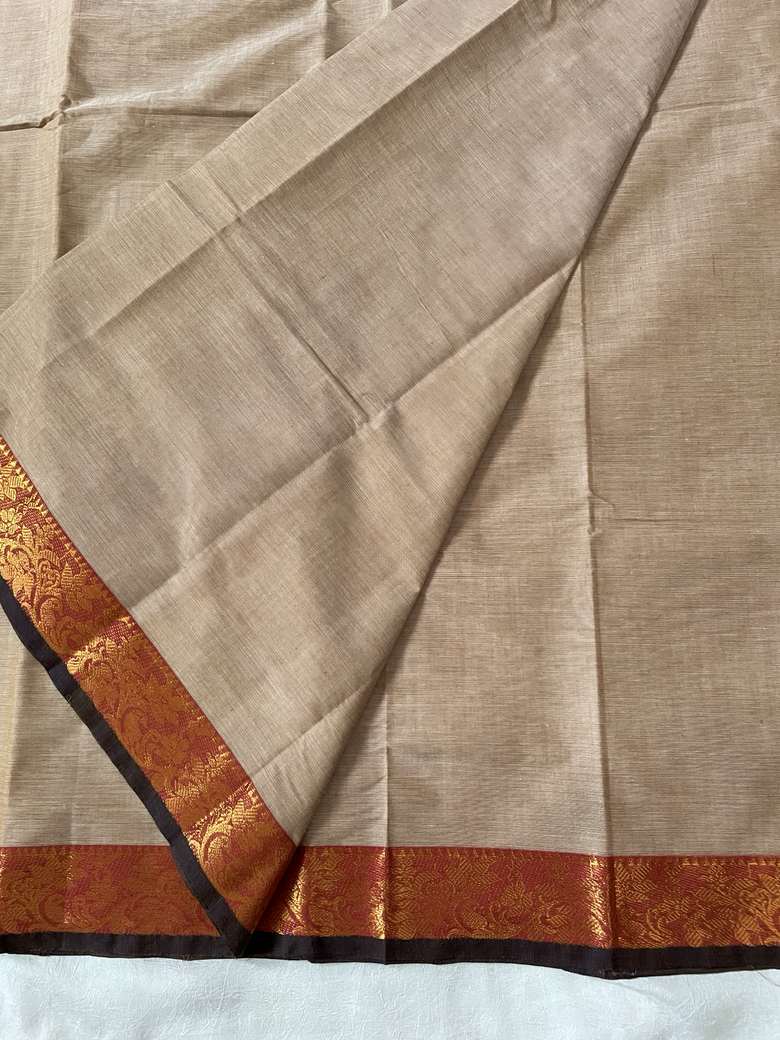 THULASI - Champagne Beige & Maroon