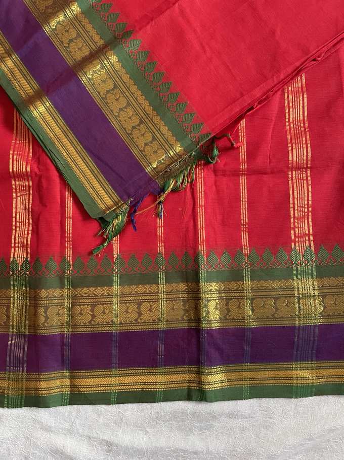RUKMINI - Ruby Red and Emerald Green