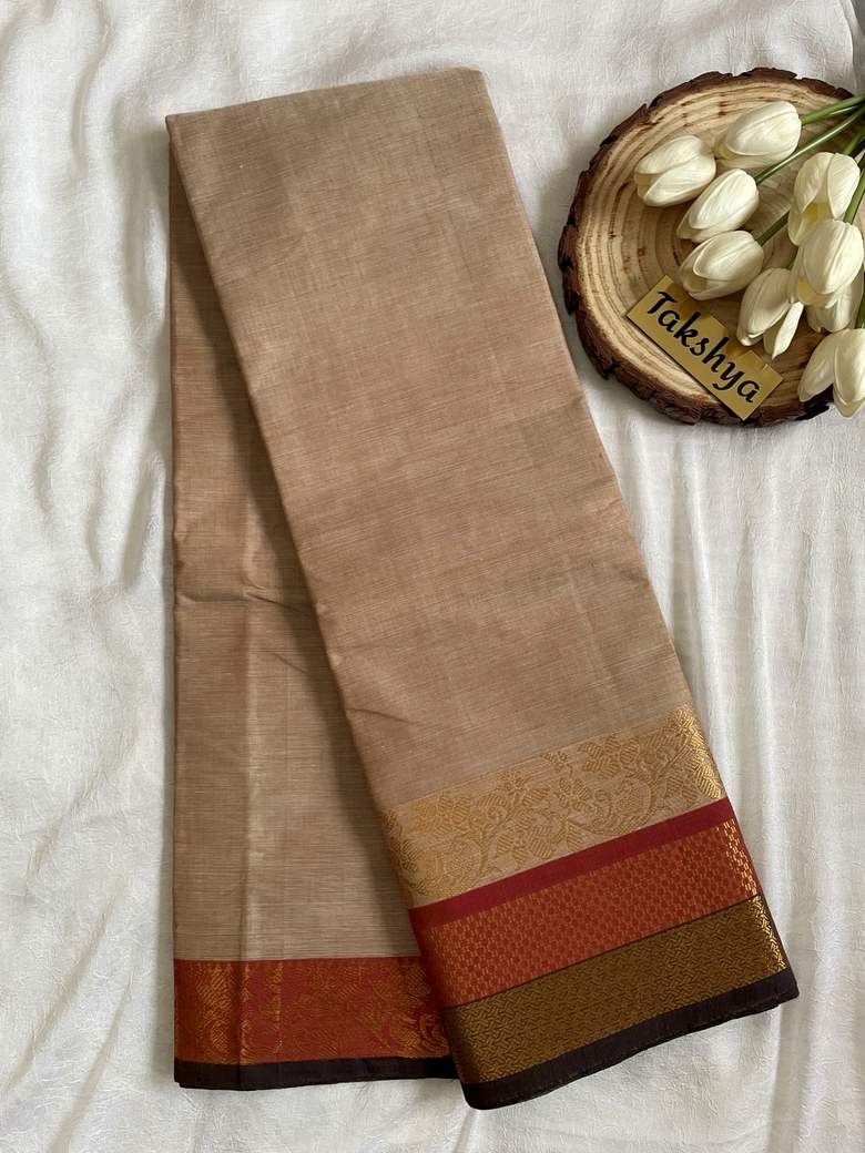 THULASI - Champagne Beige & Maroon